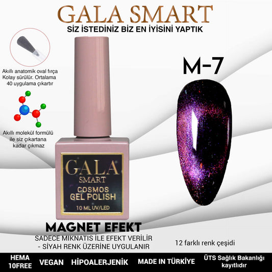 Gala Smart - Cosmos Kedi Gözü Kalıcı Oje - M-7