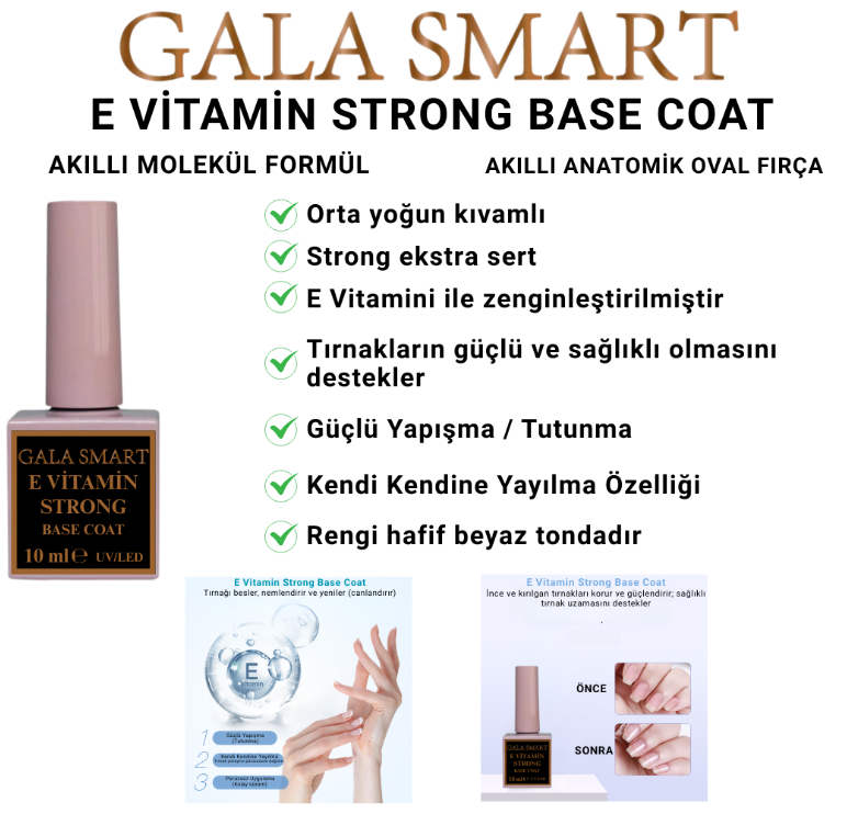 Gala Smart E-vitamin Strong Base Coat 10 ml