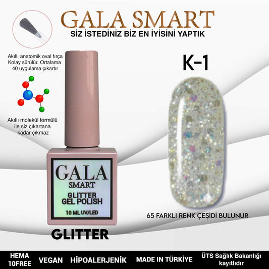 Glitter Kalıcı Oje - 10 ml K-01