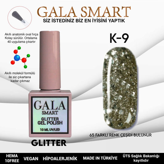 Glitter Kalıcı Oje - 10 ml K-09