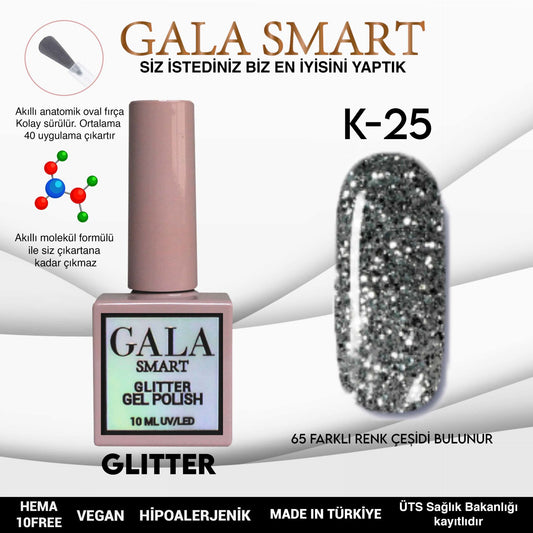 Glitter Kalıcı Oje - 10 ml K-25