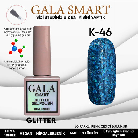 Glitter Kalıcı Oje - 10 ml K- 46