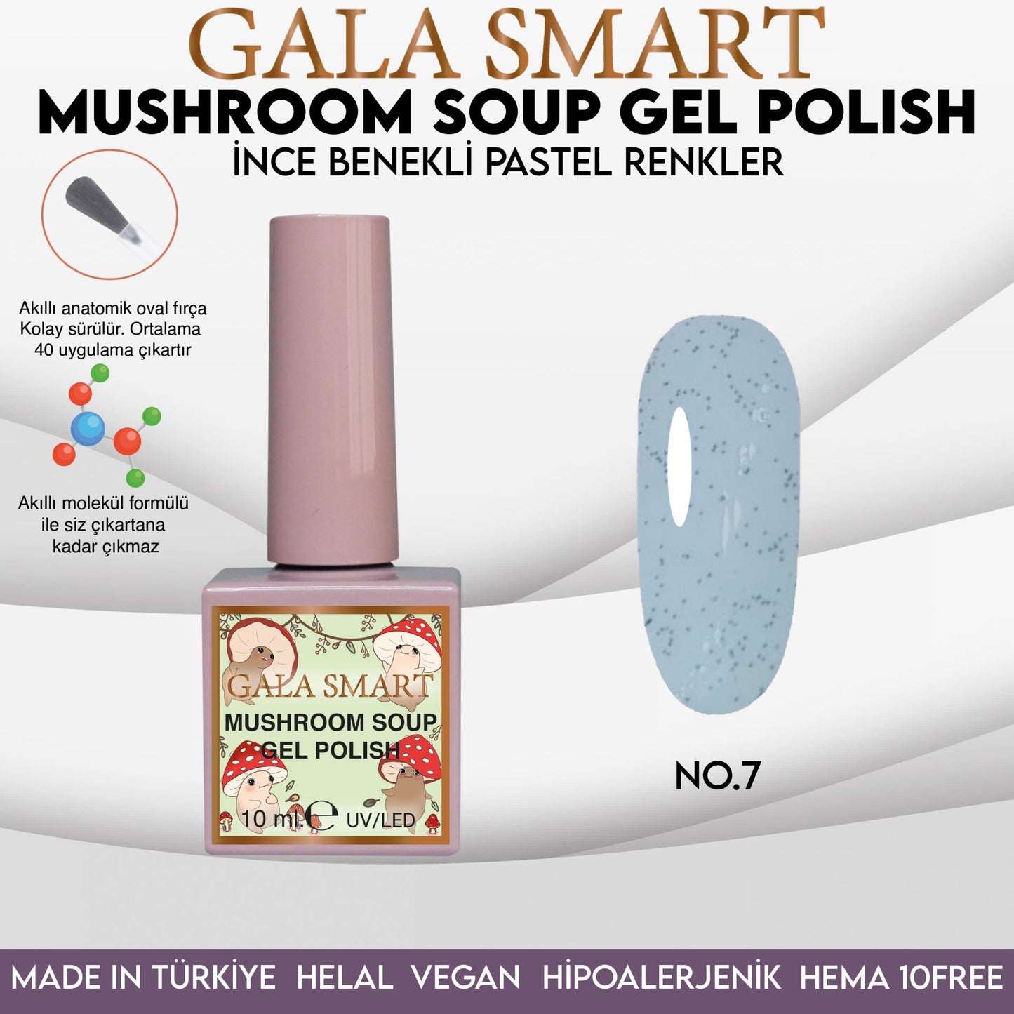Gala Smart - Mushroom Soup Kalıcı Oje - no:7