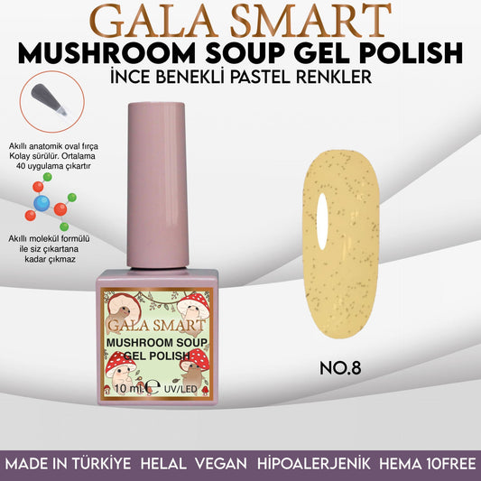 Gala Smart - Mushroom Soup Kalıcı Oje - NO:8