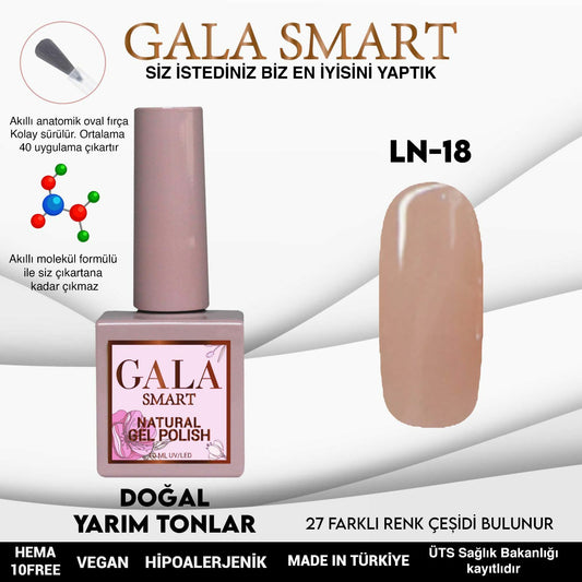 Gala Smart Natural Kalıcı Oje 10 mle LN18