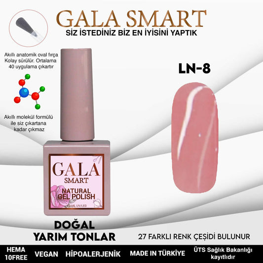 Gala Smart Natural Kalıcı Oje 10 mle LN8