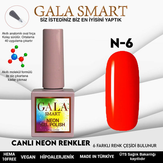 Gala Smart - Neon Kalıcı Oje - N-6