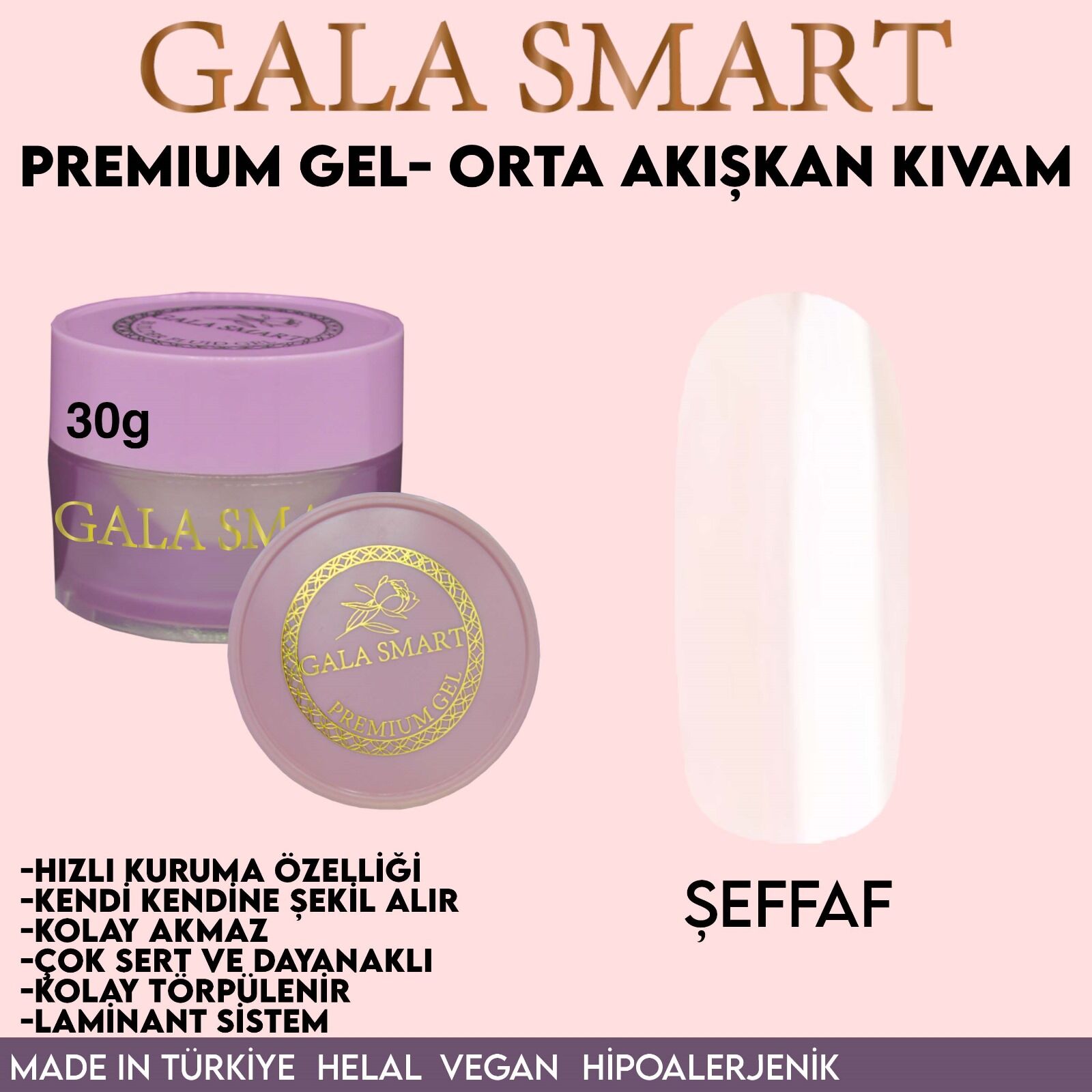 Gala Smart Premium jel 30 gr şeffaf