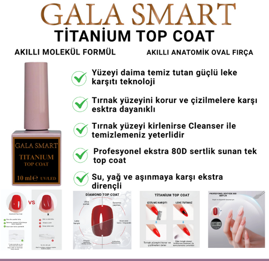 Gala Smart Titanium Top Coat 10 ml