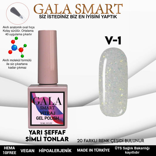 Gala Smart - Vitraj Kalıcı Oje - V1