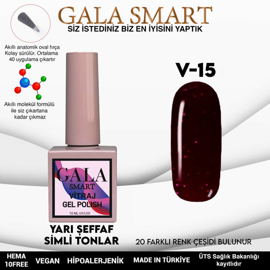 Gala Smart - Vitraj Kalıcı Oje - V15