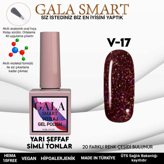 Gala Smart - Vitraj Kalıcı Oje - V17