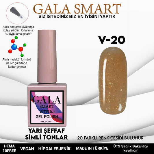 Gala Smart - Vitraj Kalıcı Oje - V20