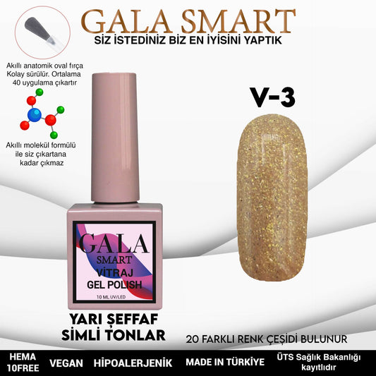 Gala Smart - Vitraj Kalıcı Oje - V3