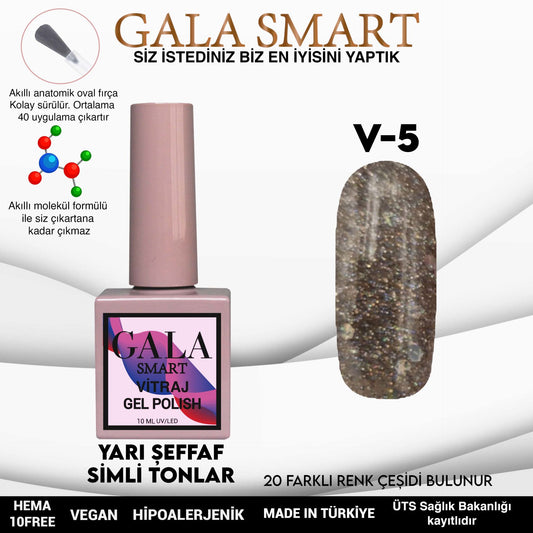 Gala Smart - Vitraj Kalıcı Oje - V5