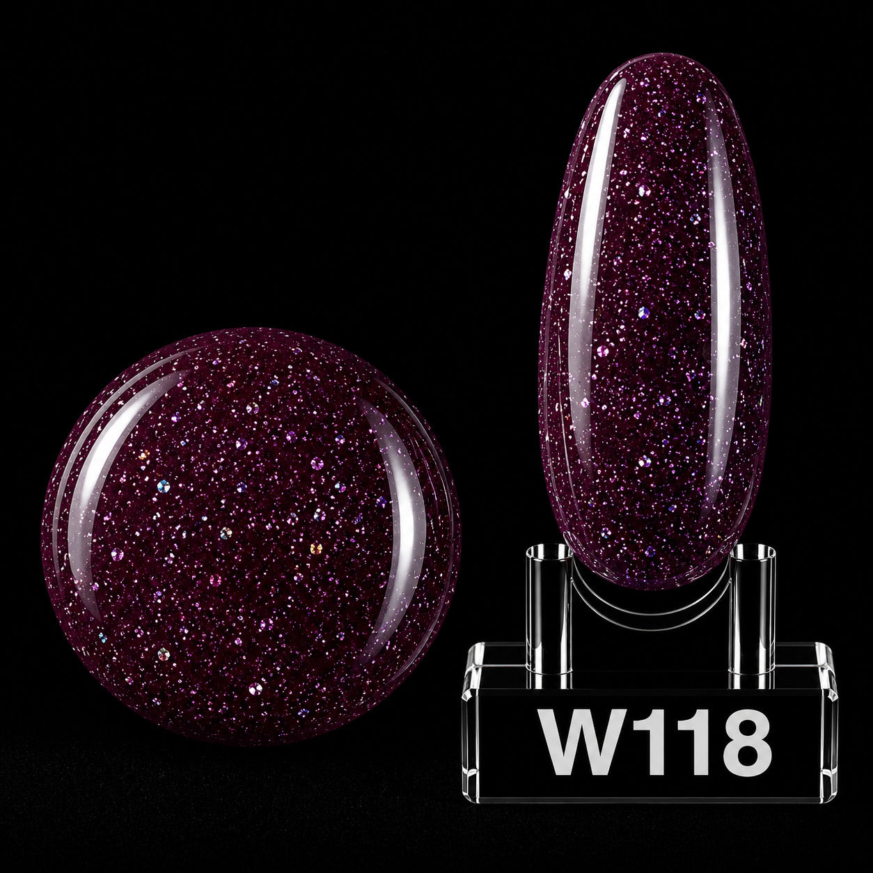 Wowlack Simli Kalıcı Oje W118